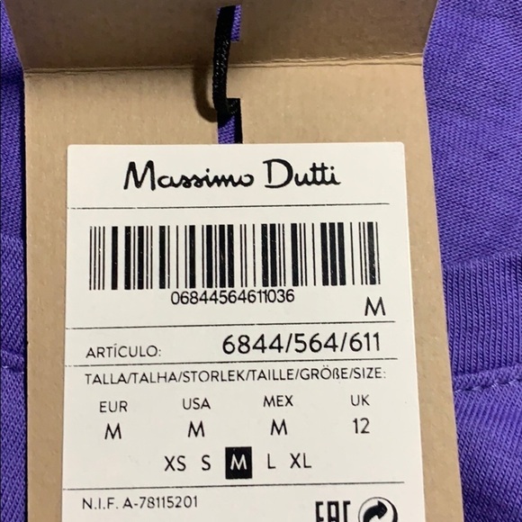 NWT. Massimo Dutti Purple Top. Size XS - Picture 6 of 8